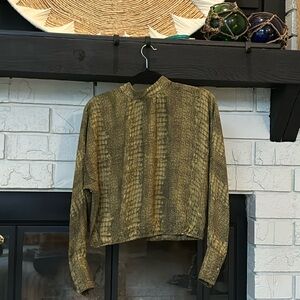 Snake print blouse